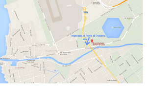 Mappa del porto di Traiano